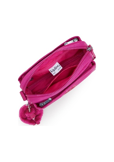 Kıplıng Abanu Küçük Boy Omuz Çantası Pembe Glowıng Fuchsıa Pembe