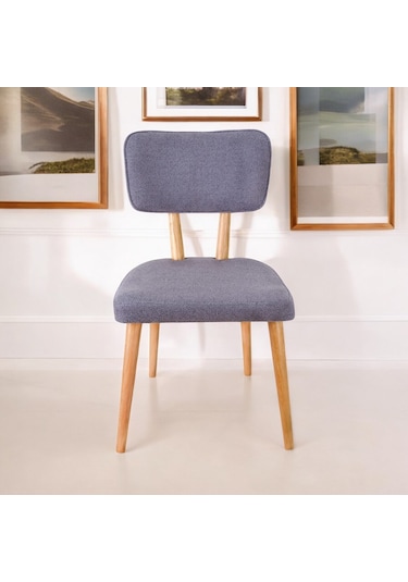 Polly Ahşap Sandalye Gri 4 Adet