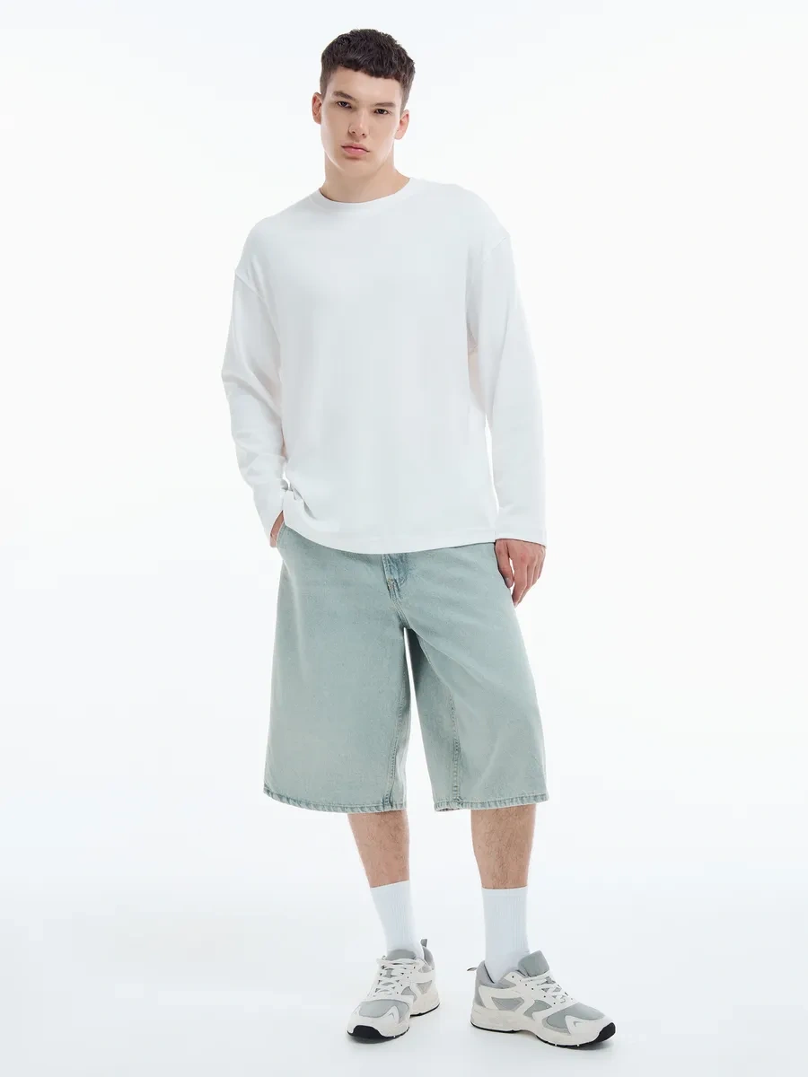 Tvoe Pamuklu Oversize Uzun Kollu 462771320 Beyaz