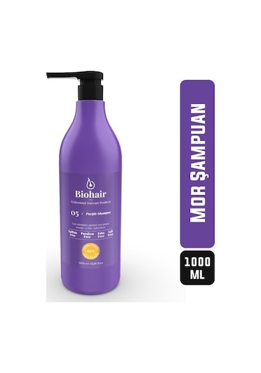 Bio Hair Purple Turunculaşma Karşıtı Mor Şampuan 1000 ml No:05