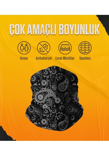 Musclecloth Çok Amaçlı Boyunluk Klasik Siyah