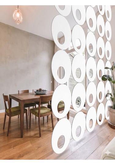 Lazer Kesim Paravan, Ahşap Separatör, Oda 4'lü Panel Levha Model12 40 X 40 Cm