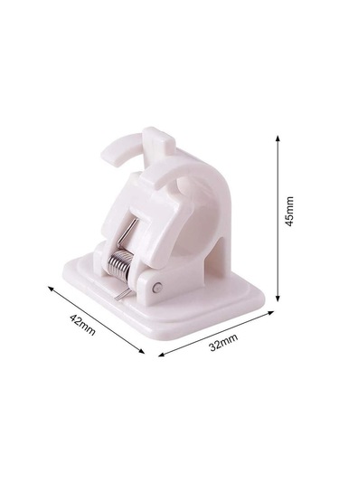 Kendinden Yapışkanlı Perde Kancaları, 4'lü Perde Çubuğu Braketleri, Delme Gerektirmez, Kendinden Yapışkanlı Duvar Kancaları, Havlu Askısı Diğer