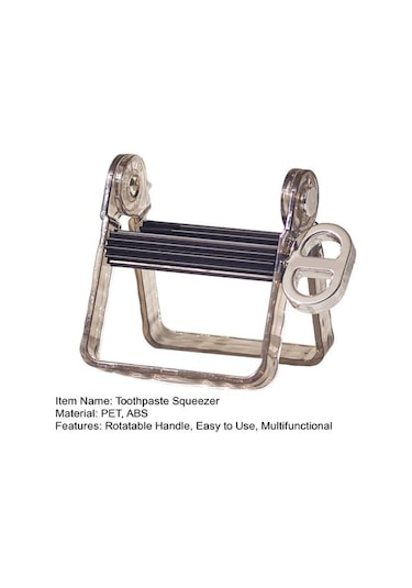 Siyah Sıkacağı Banyo Diş Macunu Dönebilen Saplı Haddeleme Diş Macunu Koltuk Tutucu Standı Organizatör Tezgah Tüpü Siyah