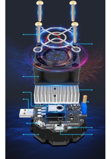 18650 Kapasiteli Pil Test Cihazı Elektronik Yük 65w Monitör Göstergesi Deşarj Şarj Usb Metre 5v 12v 24v Güç Kaynağı Denetleyicisi