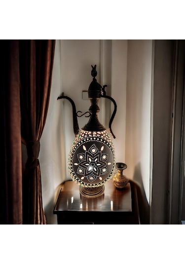 İbrik Modeli Otantik Desenli Su Kabağı Lamba Diğer