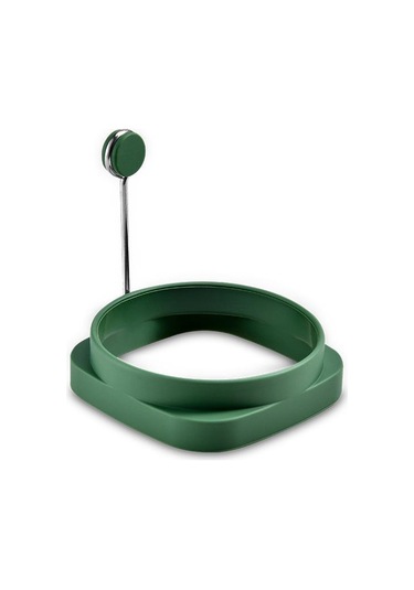 1 Adet Yüksek Isıya Dayanıklı Silikon Yuvarlak Kendin Yap Kızarmış Yumurta Kalıbı Yalıtımlı Kızartma Et Kek Yaratıcı Aletler Koyu Yeşil