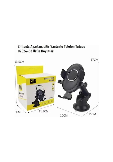 Zhltools Vantuzlu Ayarlanabilir Telefon Tutucu Cz024-33