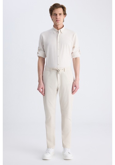 Twn Slim Fit Taş Düz Pamuklu Jogger Pantolon 4ec03s2263452 S01
