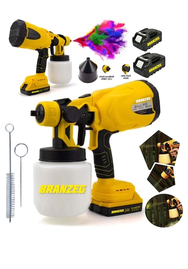 Branzeg BRZSBT7 Şarjlı Yüksek Basınçlı Boya İlaçlama Tabancası
