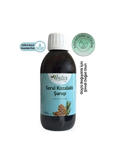 Servi Kozalaklı Bitkisel Şurup 200 G Boğaz Ve Solunum Konforuna Doğal Destek, Propolis Ve Zerdeçal Ekstraktlı Formül