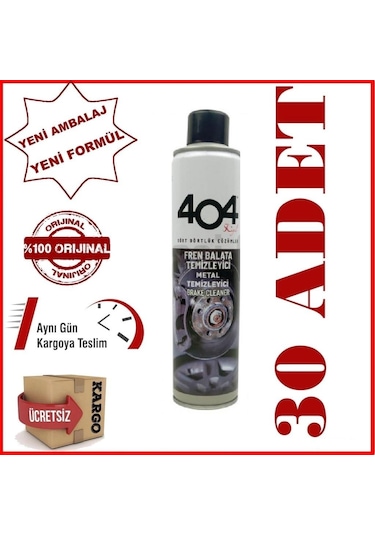 404 Fren Balata Temizleyici Sprey 500Ml 1 Koli 30 Adet