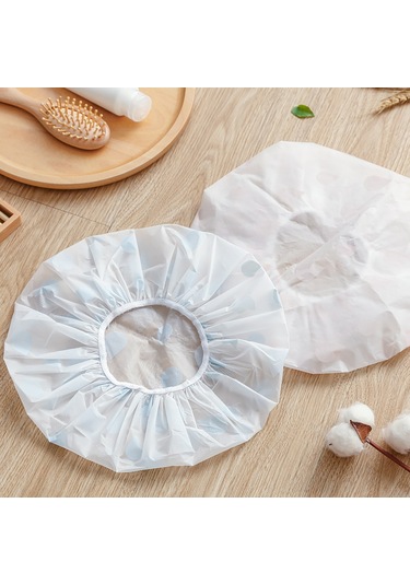 Xindoker Kadınlar İçin Su Geçirmez Duş Şapka, Peva Malzemeyle Yapılmış, Ev Kullanıma Uygun, Pembe Renk, Ticari Satış İçin Uygun Pembe