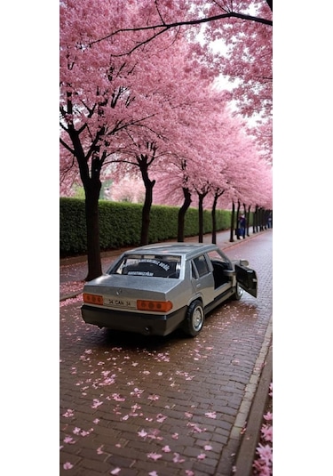 Nostaljik Metal Çek Bırak Gri Tofaş Şahin Araba Kapılar Açılır Diğer