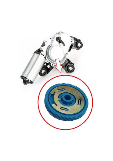 Seat Leon 2. Seri 2005-2013 Arası İçin Arka Cam Silecek Motor Dişlisi Saclı