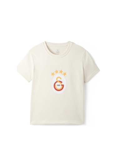 Gsstore Galatasaray Çocuk T-shirt C241111 Ekru