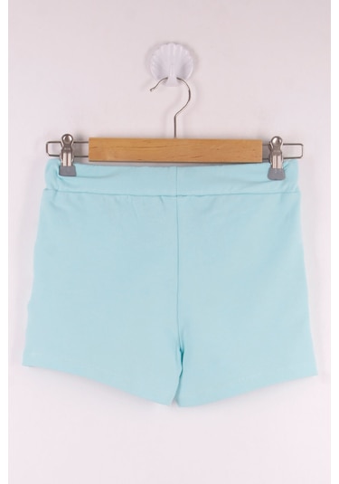 Toontoy Kız Çocuk Serfie Şeritli Cepli Şort Su Yeşili