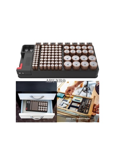 Maoyaya Pil Kutusu - Bt168 Pil Test Cihazı İle Pil Depolama Kutusu. 9v