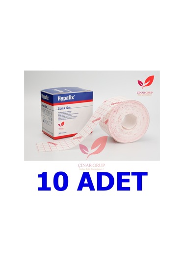 Hypafix Hipoalerjenik Şerit Flaster Sargı Tutucu Bant 5 CM x 10 M 10 Adet