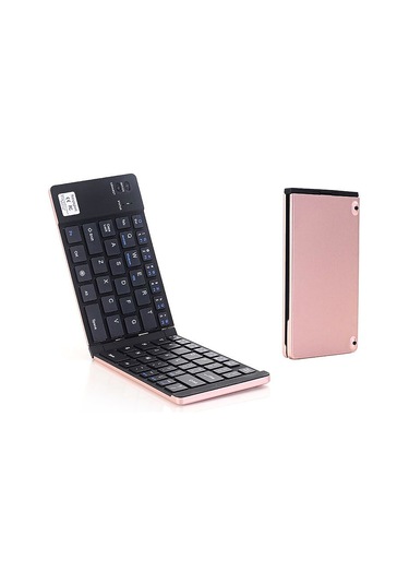 Geeksen "gk228 Katlanabilir Bluetooth Klavye - 66 Tuşlu, Telefon/tablet İçin Taşınabilir Mini Ofis Klavyesi Altın Gülü "