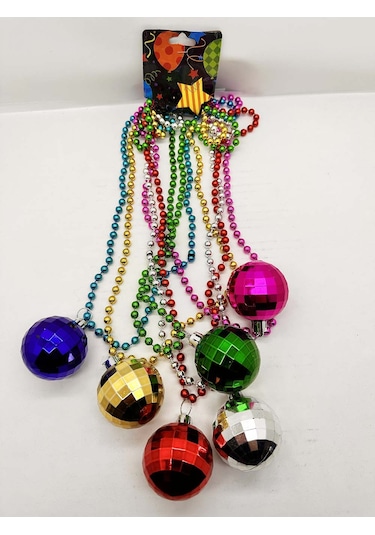 Disko Topu Kolye Seti 6 Adet