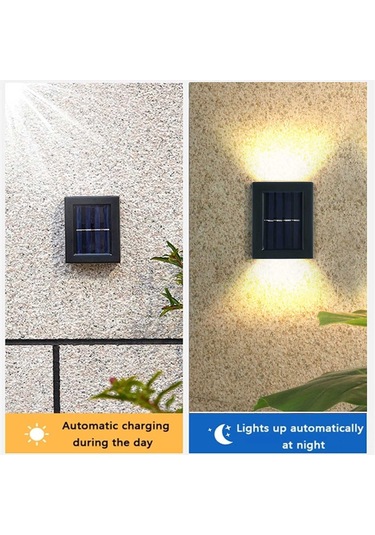 Singree "siyah Güneş Enerjili Led Duş Aydınlatma - Su Geçirmez Bahçe Ve Balkon Duvar Lambası" 112 Karakter