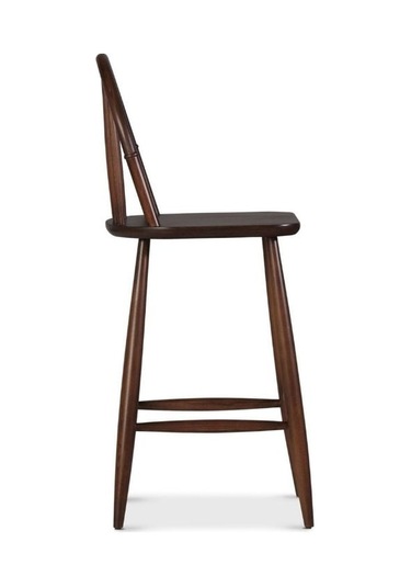 Rustica Ahşap Bar Sandalyesi Ceviz