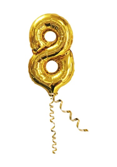 Fiolento 8 Yaşındaki Kız Çocukları İçin Doğum Günü Dekoru Balonlar 169909983 PEMBE