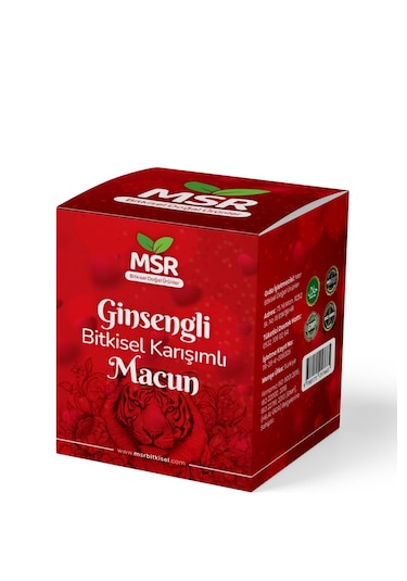 Msr Bitkisel Performans Güç Kuvvet1 Macunu Bitkisel Macun