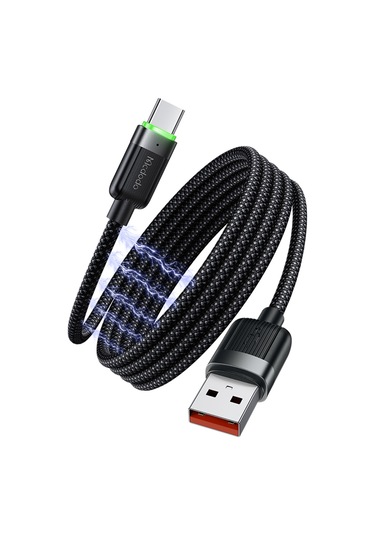 Mcdodo Ca-5650 1.2m Usb-a'dan Usb-c'ye 6a Hızlı Şarj Kablosu Manyetik Veri Kablosu