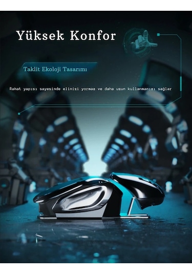 Techtic PX2 Mekanik Metal Kablosuz Optik Mouse