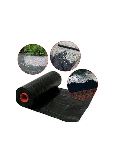 Siyah Sulzer Kumaş Sera Taban Örtüsü Jüt Blueberry Peyzaj Uygulam