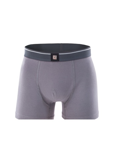 3 Lü Redzone Pamuk / Lycra Füme Erkek Boxer Füme