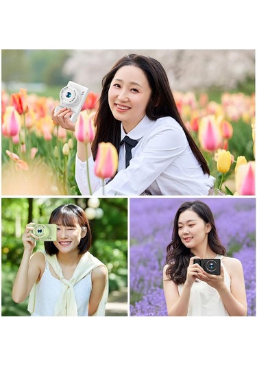 1080p Kids Dijital Kamera Çocuklar İçin Tripod Mini Video Kameralı 12mp 2.4 İnç Ips Ekran