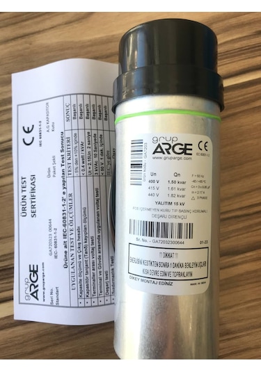 Gruparge 1.5/1.82 Kvar 400v/440v Kondansatör
