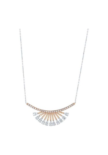 0.56 Karat Pırlanta Trend Kolye T13569 Beyaz