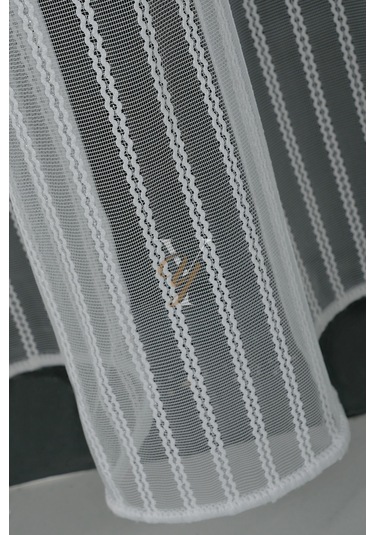 Simli Çift Makarna Tül Perde 2201 V-gümüş Gümüş