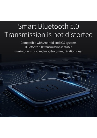 Bc52 Qc3.0 Hızlı Şarj Araba Renkli Atmosfer Işık Bluetooth Mp3 Çalar Fm Verici