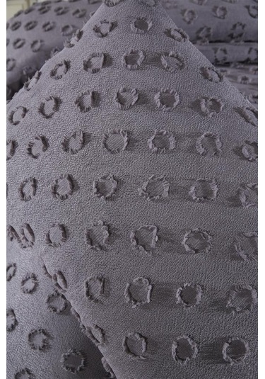 Çeyiz Diyarı Konik 2 Parça Tek Kişilik Pike Takımı Antrasit Antrasit