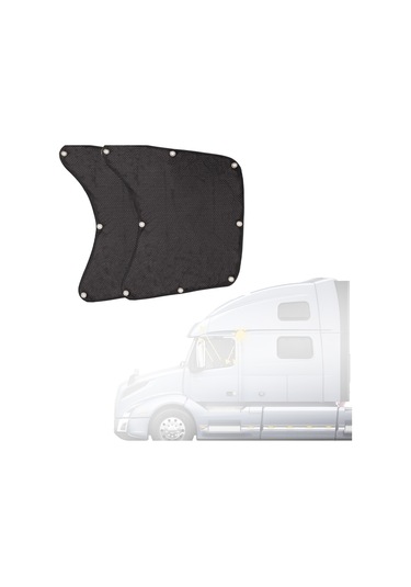Youtek Kamyon Yan Cam Güneşlik Seti - Uv Korumalı, Isı Yalıtımlı, 60x55cm, Siyah, 2'li Paket