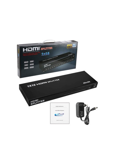 Gplus 4K116 16 Port 4K Ultra HD 2160P 3D HDMI Splitter HDCP 1.4 Görüntü Çoklayıcı