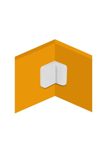 Mobilya Dolap Askı Elemanı Bağlantı Montaj Demiri Beyaz 10 Adet N11.7576