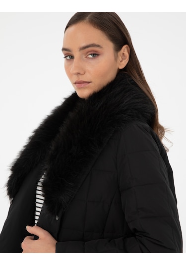 Pierre Cardin Kadın Siyah Kaban 50290313-vr046 Siyah