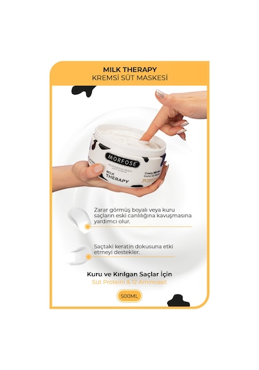 Morfose Milk Therapy Kremsi Süt Maskesi 500 ML