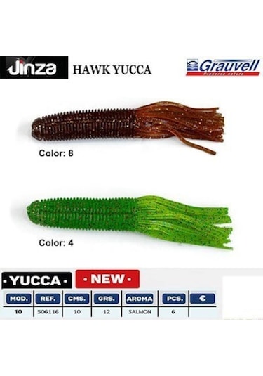Jinza Hawk Yucca 100 Mm 12 Gr Silikon Balık 6 Adet (416885635)