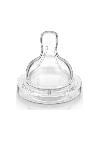 Philips Avent SCF633/27 2'Li Biberon Emziği 3 Delik 3 Ay+
