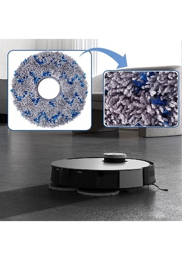 Unimarket Ecovacs Deebot T20 Omni/x1 Omni 12'li Yedek Süpürge Torbası Ve Temizleme Bezi Seti Süpürge Yedek Parçaları 12 Adet
