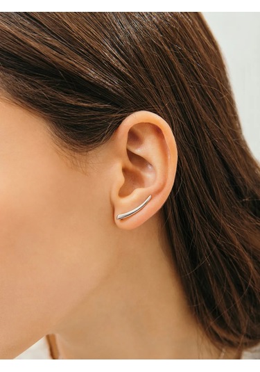 Fly Jewelry 925 Ayar Gümüş Kletters Küpeler Asimetrik Tarz 172171792 Diğer