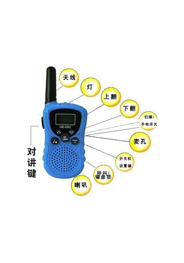 Geeksen Kask Telsizi Amazon Çocuk Telsizi Sınır Ötesi Tedarik Oyuncak Telsiz El Telsizi Açık Hava Ebeveyn-çocuk Çift Yönlü Arama 002 Pembe