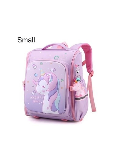 Astronot Baskılı Sırt Çantası - Mavi Dz6uao Mor